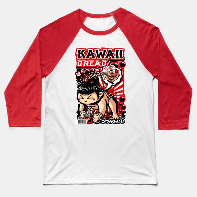 Kid Sumo Baseball T-Shirt by KawaiiDread